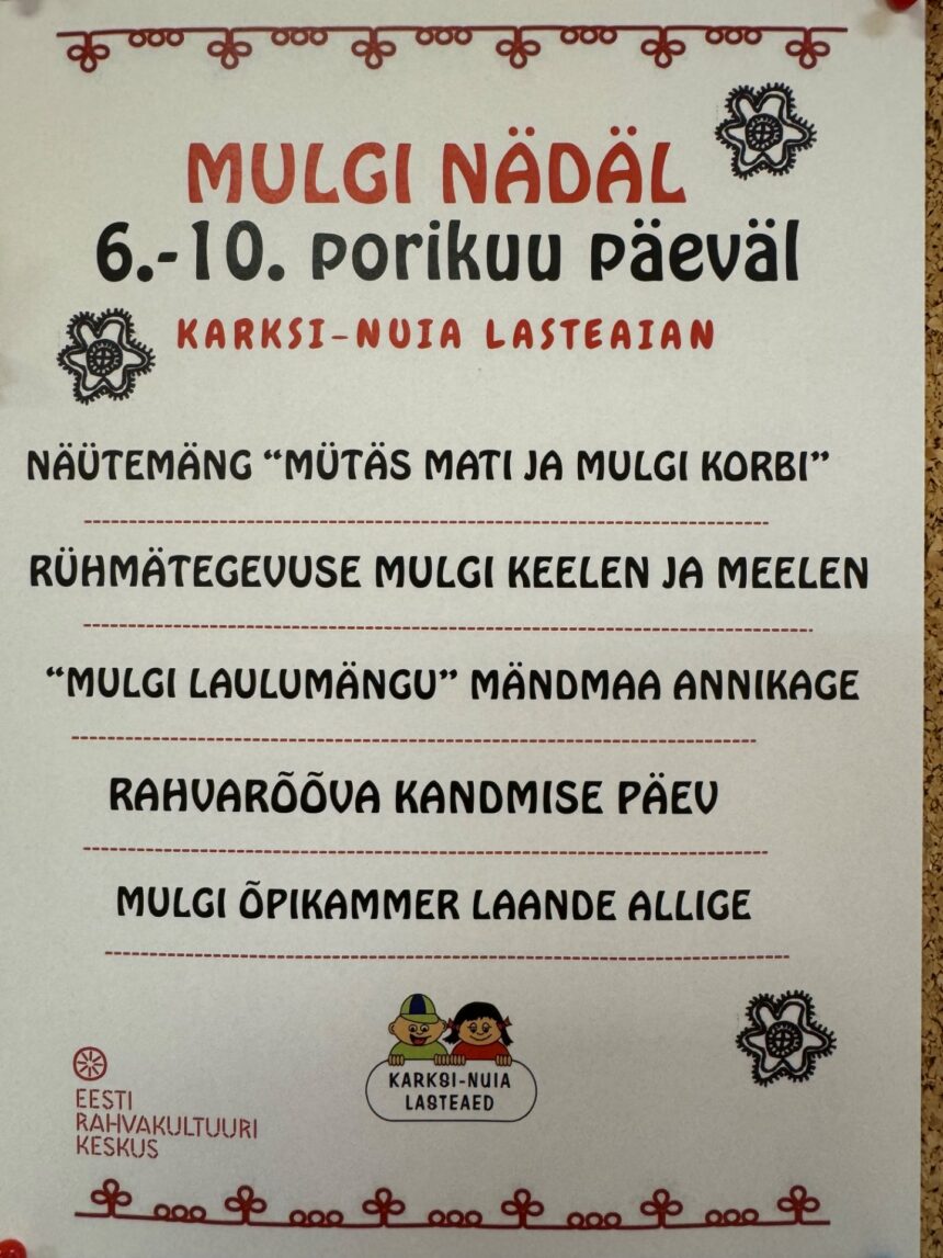 mulgi nädal